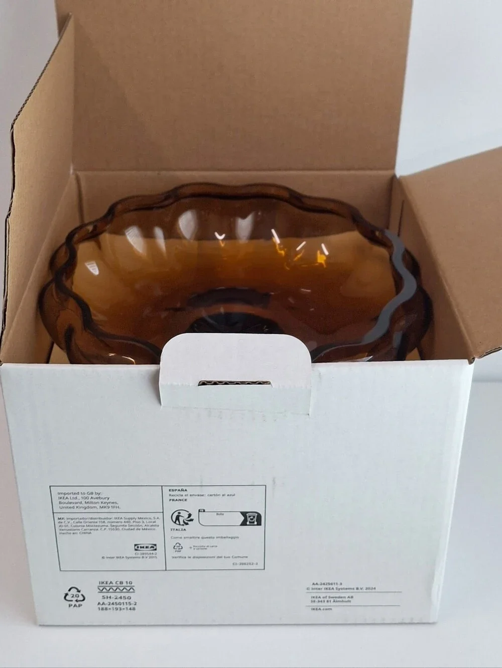IKEA HOSTAGILLE Bowl & Lid Brown 7 ½